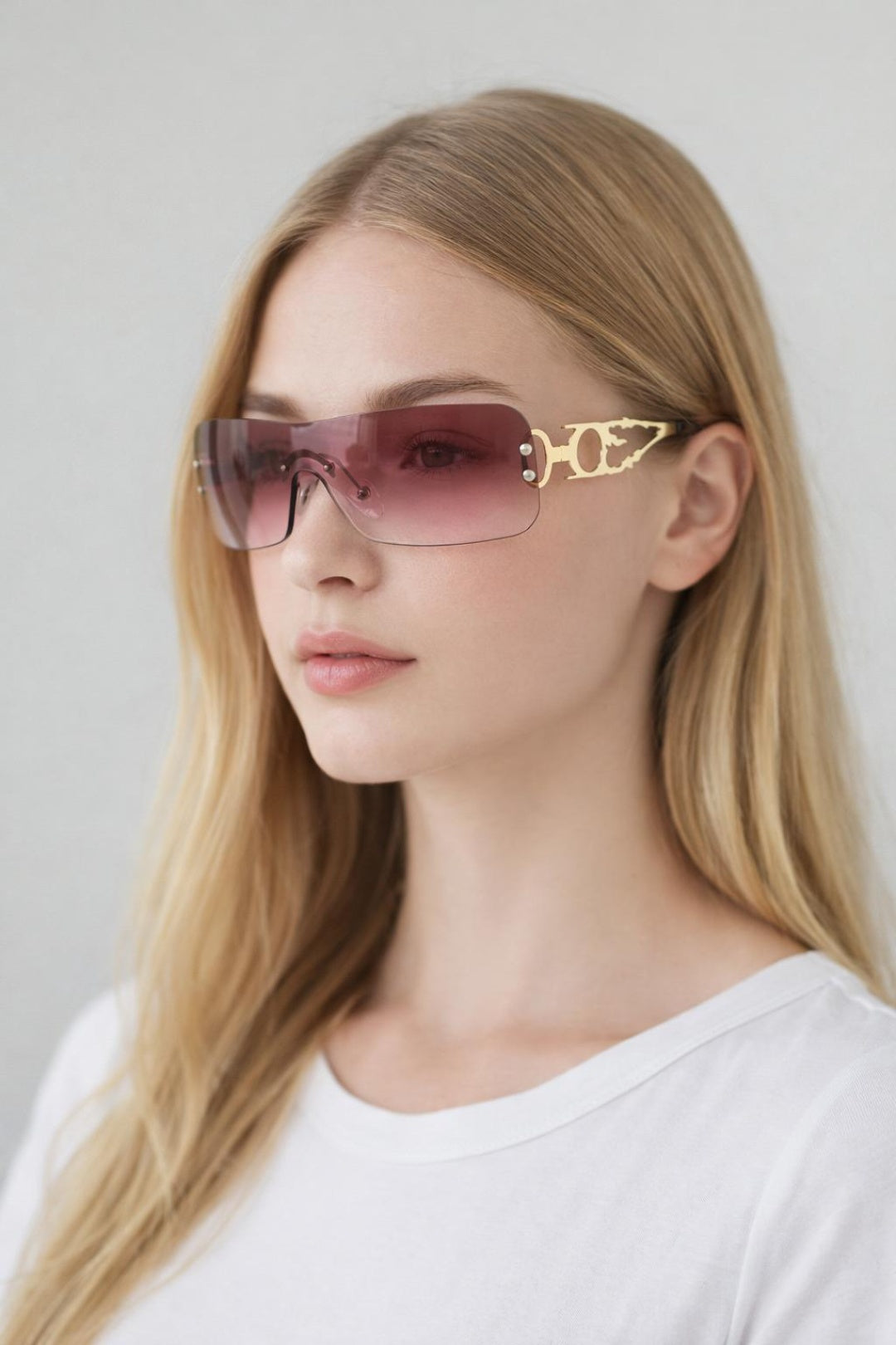 Flat Top Racer Rimless In Red