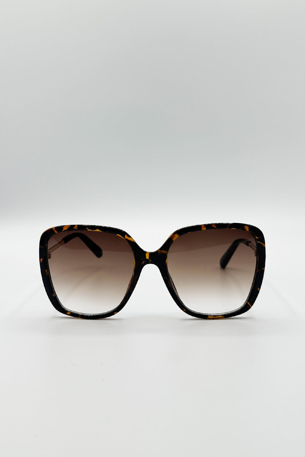 Oversized Square Sunglasses In Tortoiseshell