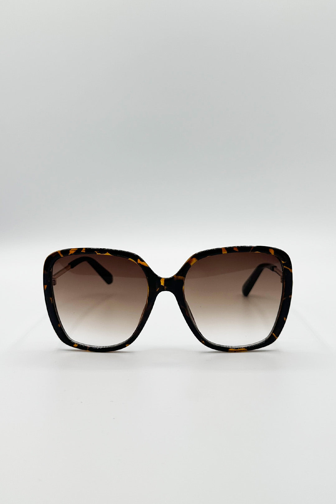 Oversized Square Sunglasses In Tortoiseshell
