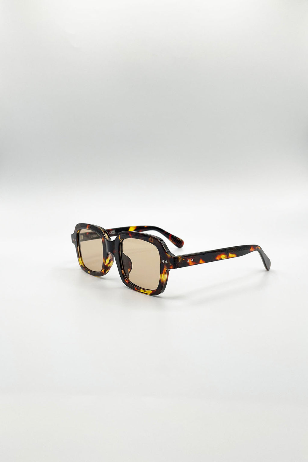 Bold Square Sunglasses In Tortoiseshell