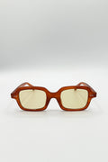 Bold Square Sunglasses In Brown