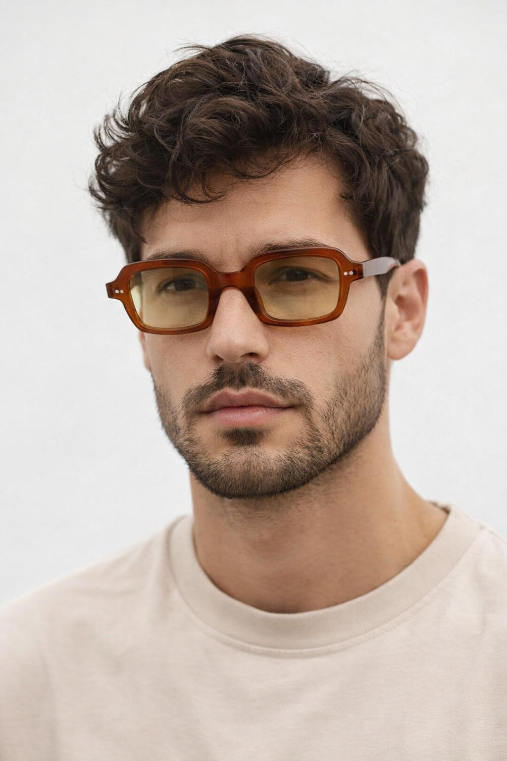 Bold Square Sunglasses In Brown