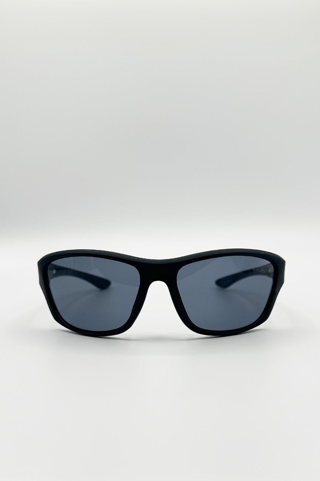Wraparound Sports Outdoor Sunglasses In Black