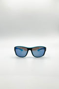 Basic Outdoor Sports Racer Sunglasses In Blue
