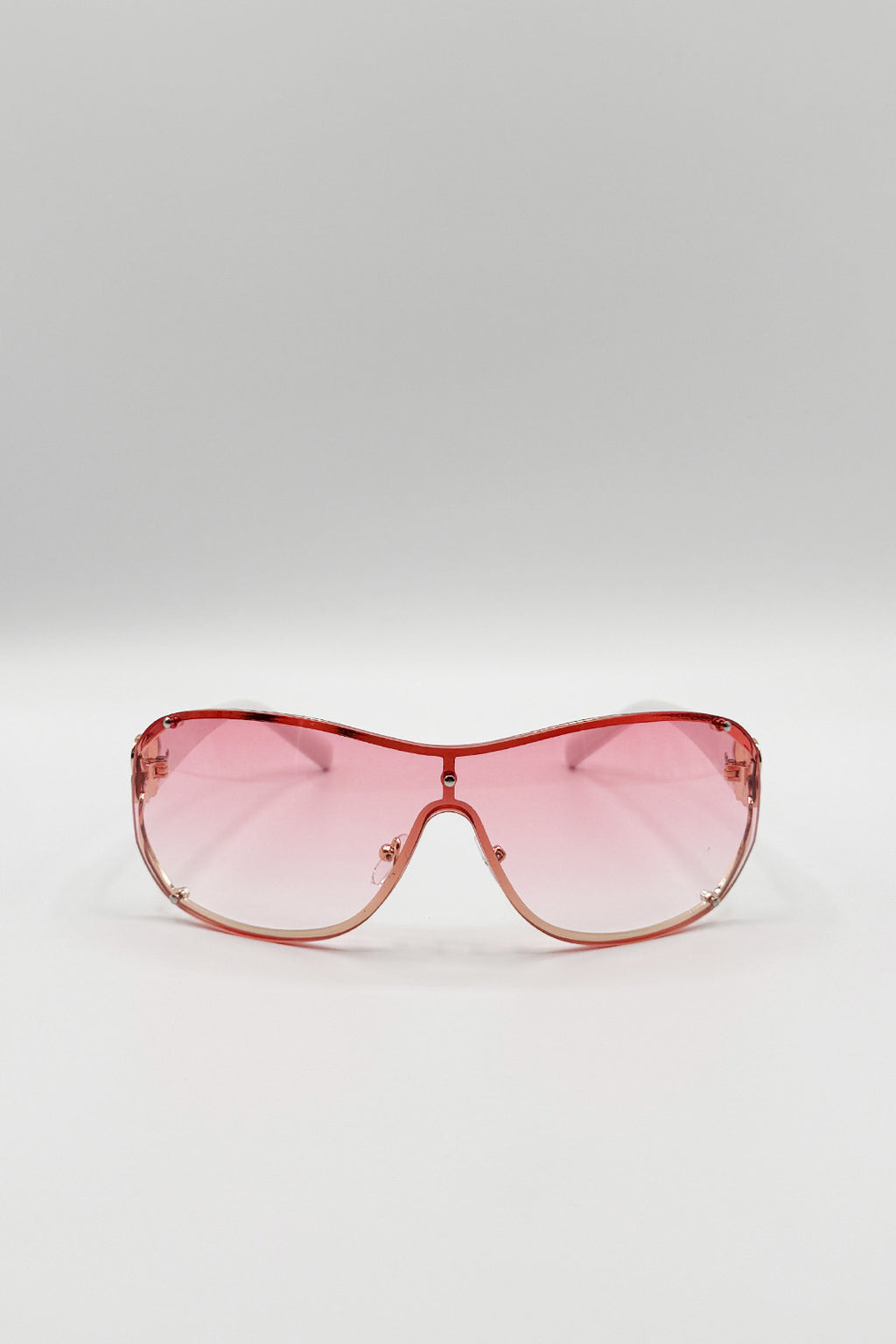 Vintage Rose Wrap Around Sunglasses In Pink