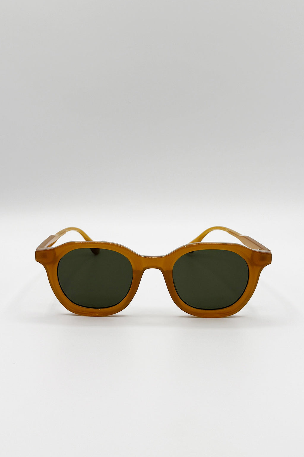 Bold Preppy Sunglasses In Brown