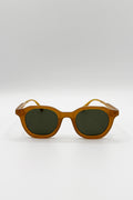 Bold Preppy Sunglasses In Brown