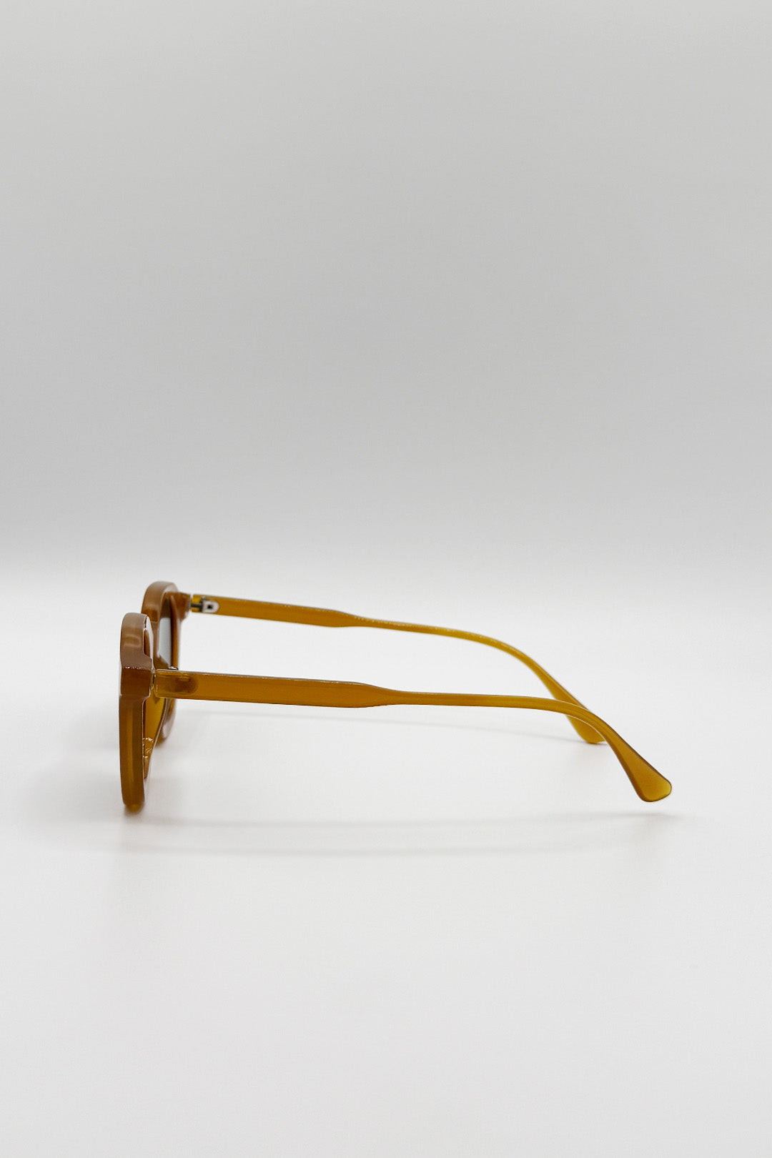 Bold Preppy Sunglasses In Brown