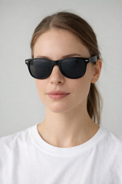 Classic Wayfarer Sunglasses - Matte Black