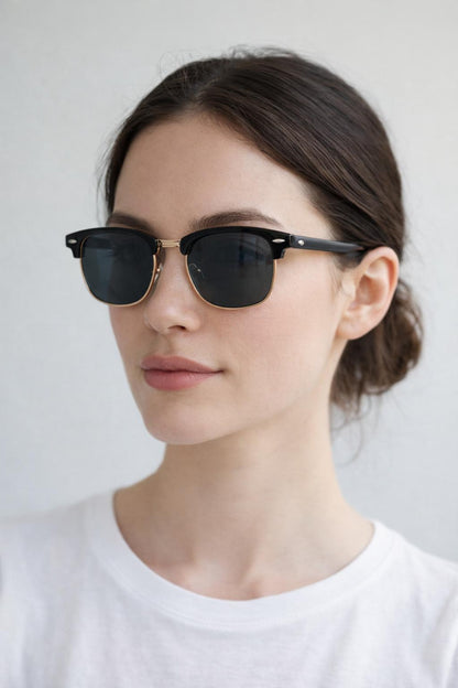 Clubmaster Sunglasses In Black