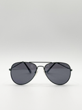 Kids Dark Navy Aviator Style Sunglasses