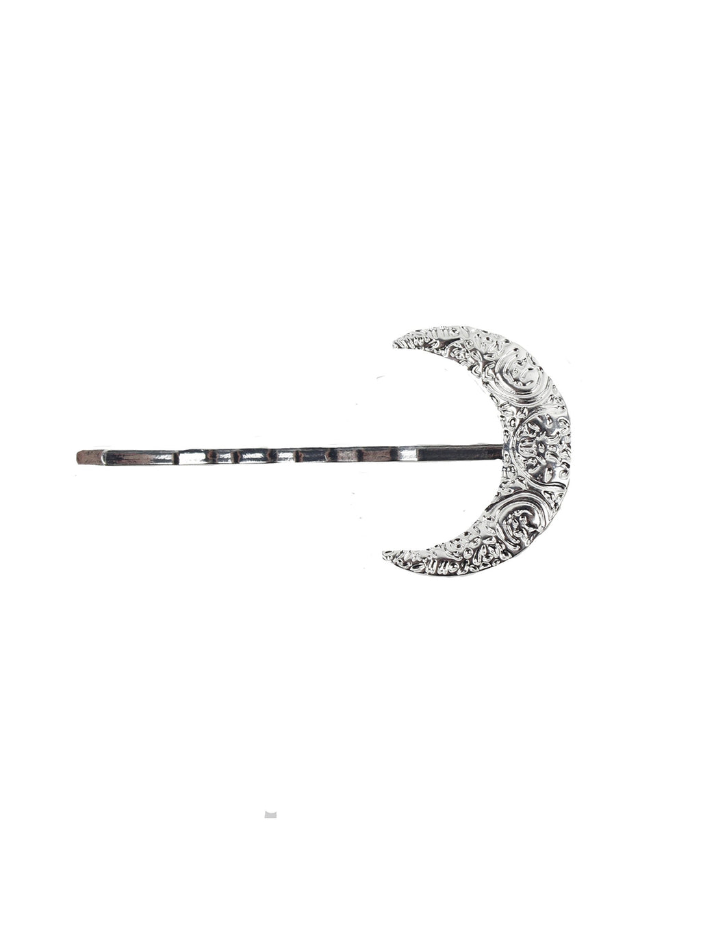 Silver/ Gold Crescent Moon Hairclips Set