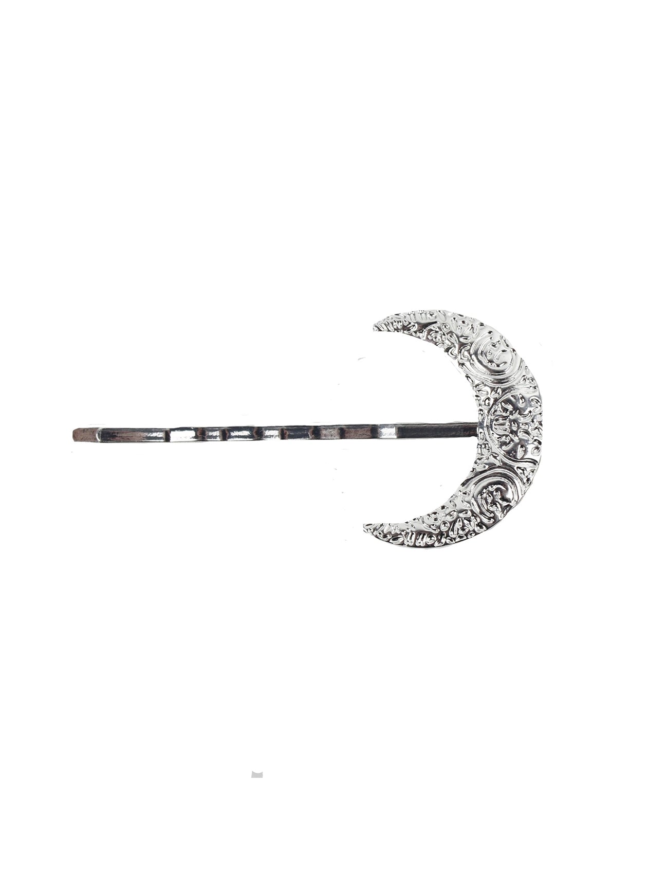 Silver/ Gold Crescent Moon Hairclips Set