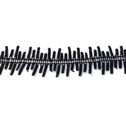 Black Corded Zig Zag Ladder Effect Choker