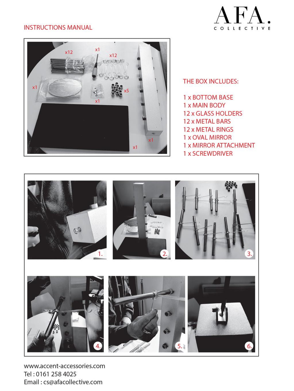 Silver Table Top Sunglasses Display  Stand