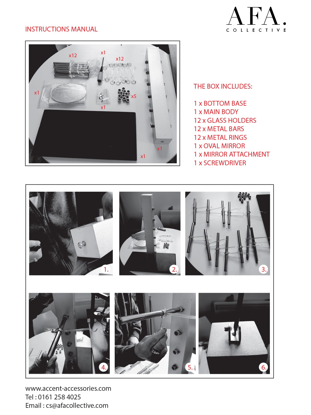 Silver Table Top Sunglasses Display  Stand