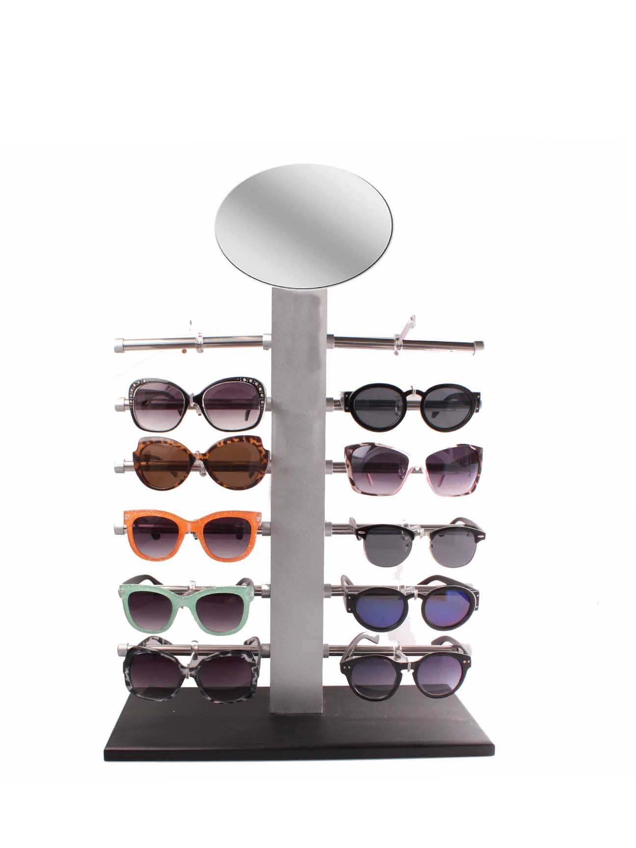 Silver Table Top Sunglasses Display  Stand