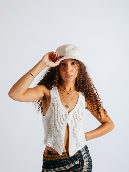 Cream Borg Baseball Cap