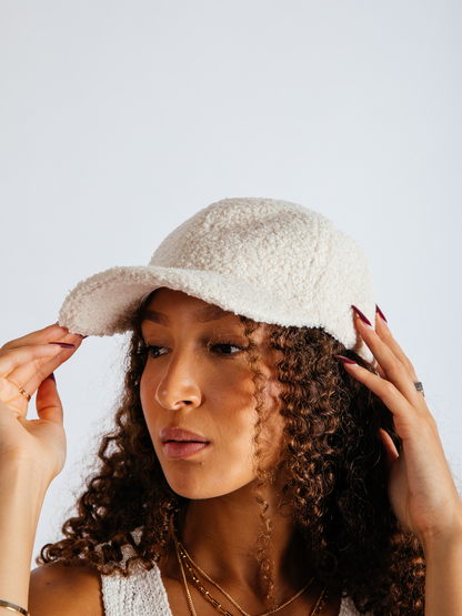 Cream Borg Baseball Cap