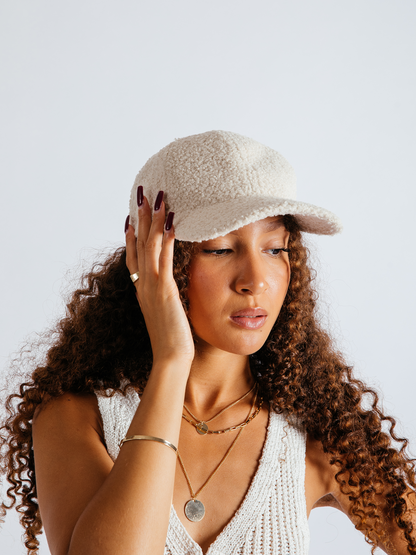 Cream Borg Baseball Cap
