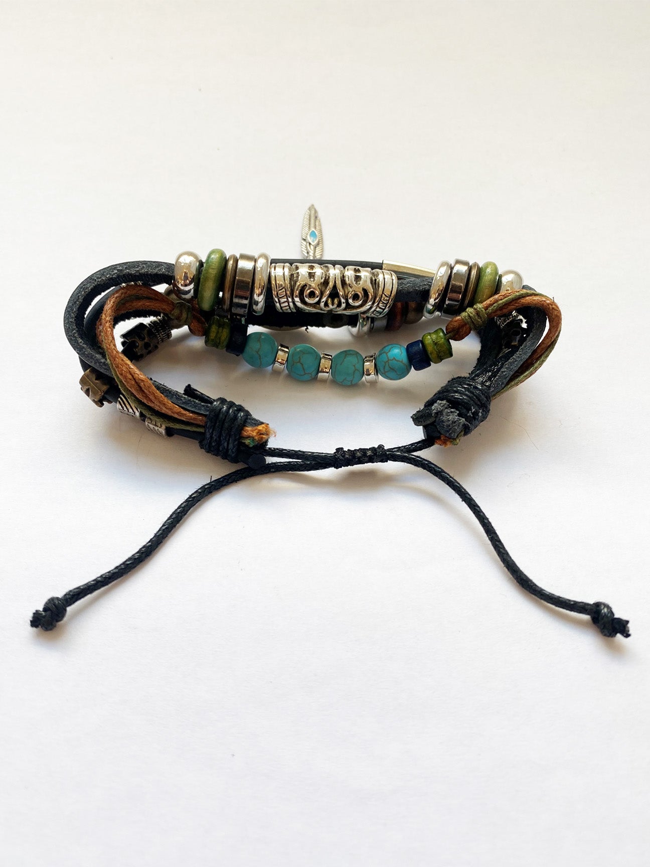 Multicolour Beaded Adjustable Bracelet