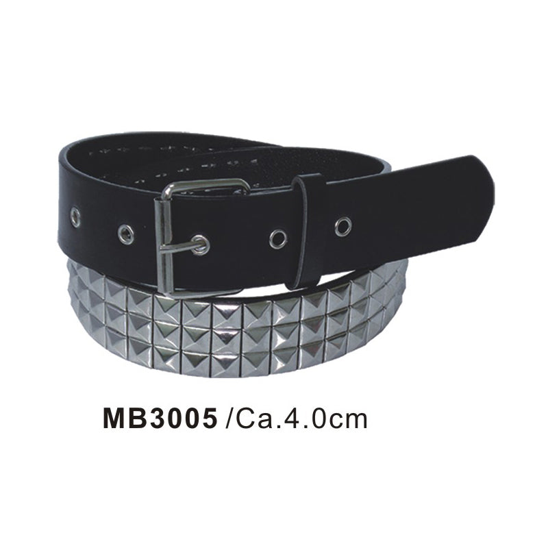 Silver Studded Black Belt
