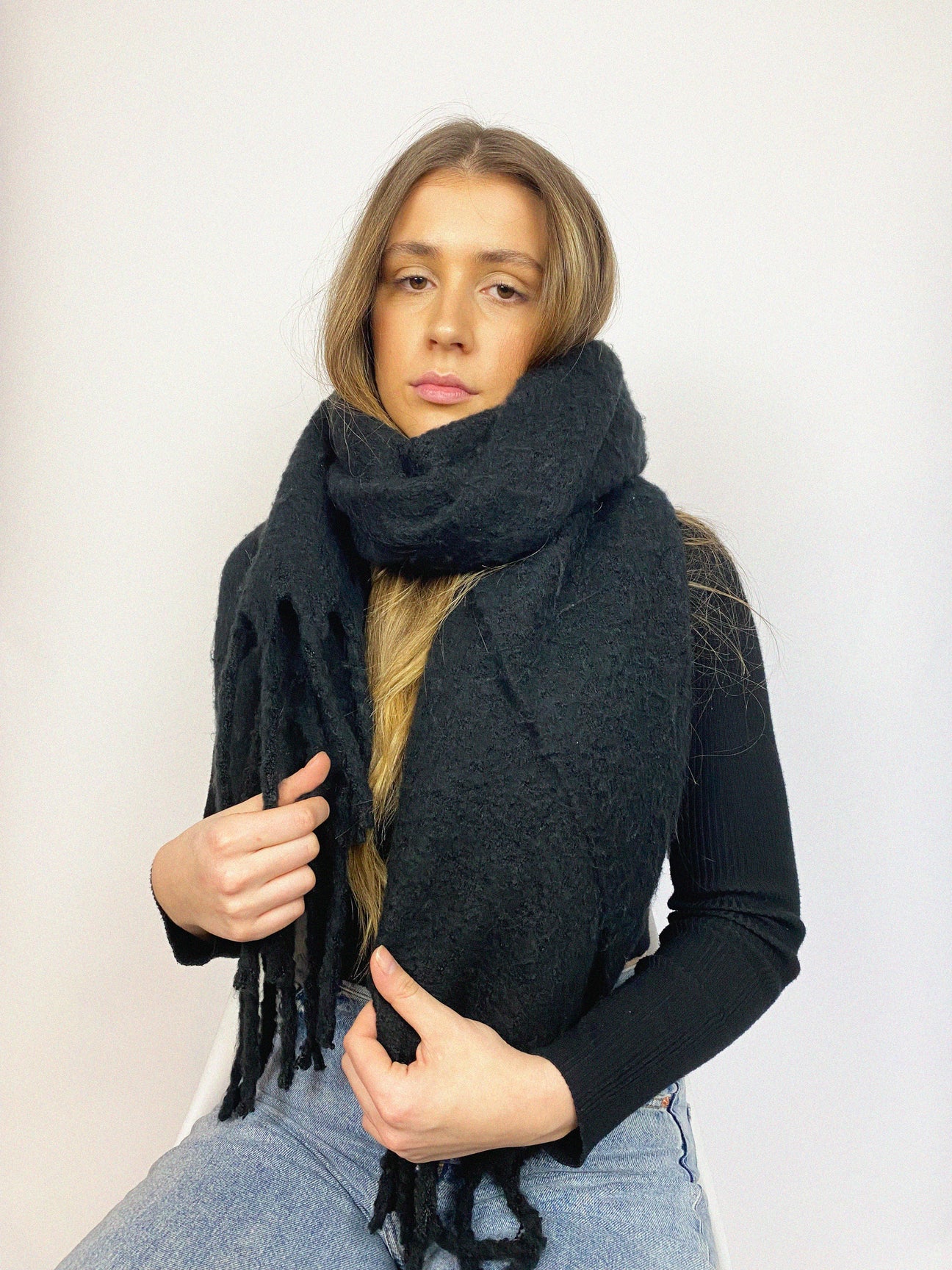 Black Soft Touch Scarf
