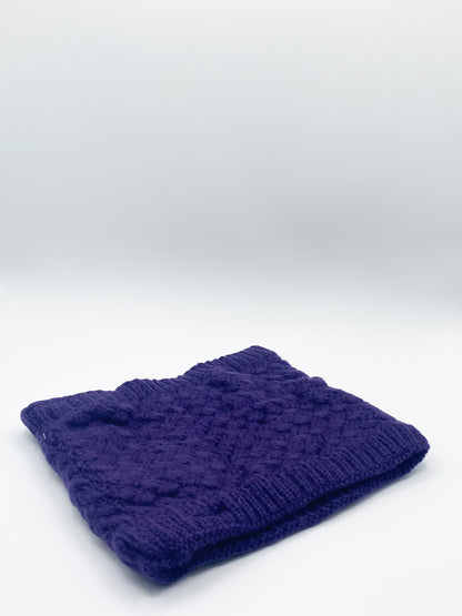 Fleece Lined Neck Warmer in Navy