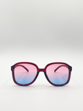Vintage Style  Shape_Oversized with Ombre Lenses in Multi