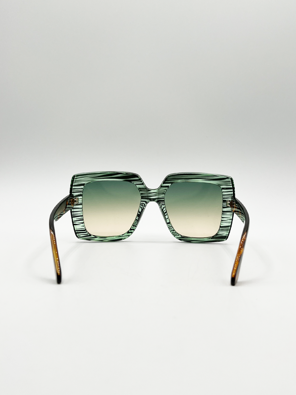 Oversized Square Frame in Multi Print