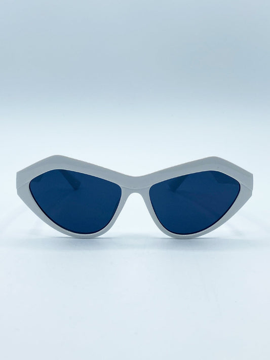 Angular Sunglasses in White