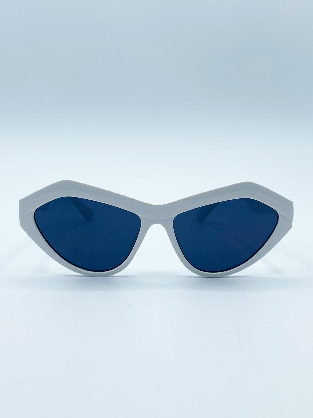 Angular Sunglasses in White