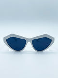 Angular Sunglasses in White