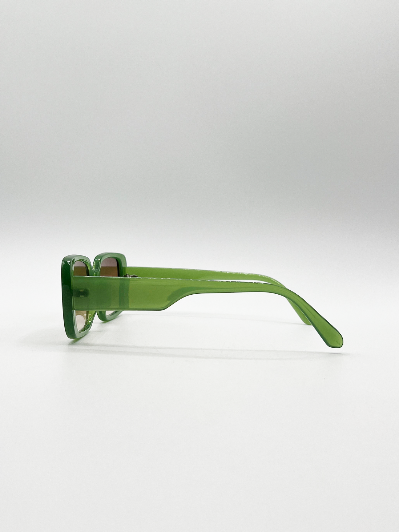 Oversized Rectangle Sunglasses in Green