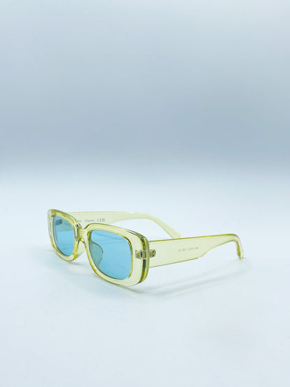 Oval Sunglasses in Translucent Green