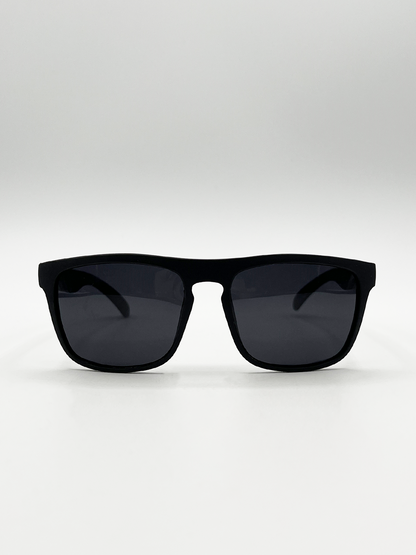 Matte Black Wayfarer Sunglasses