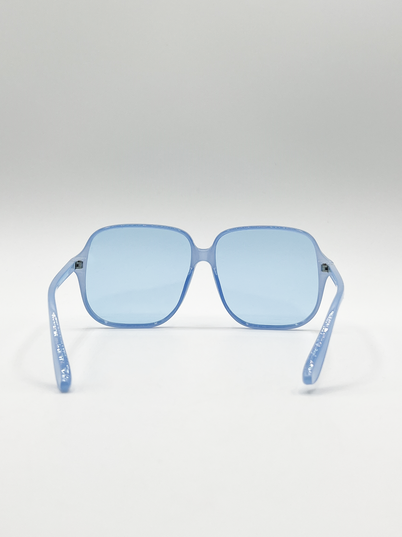 Oversized Lightweight Square Frame Sunglasses in Blue