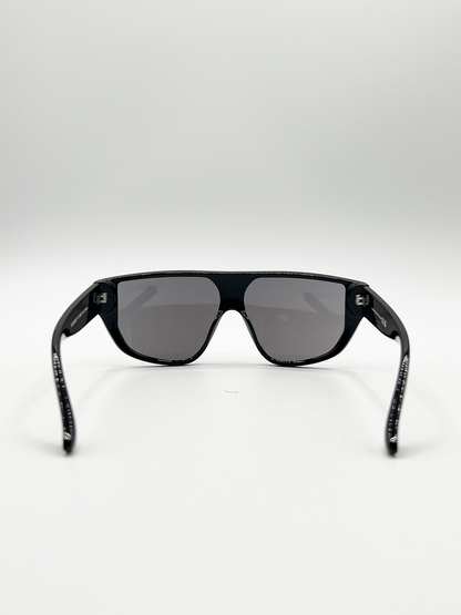 Smoke Shield Sunglasses In Black