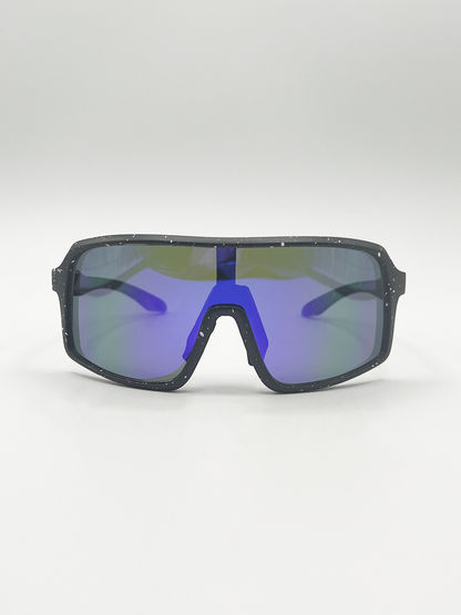 Polarised Sunglasses in Black Speckle