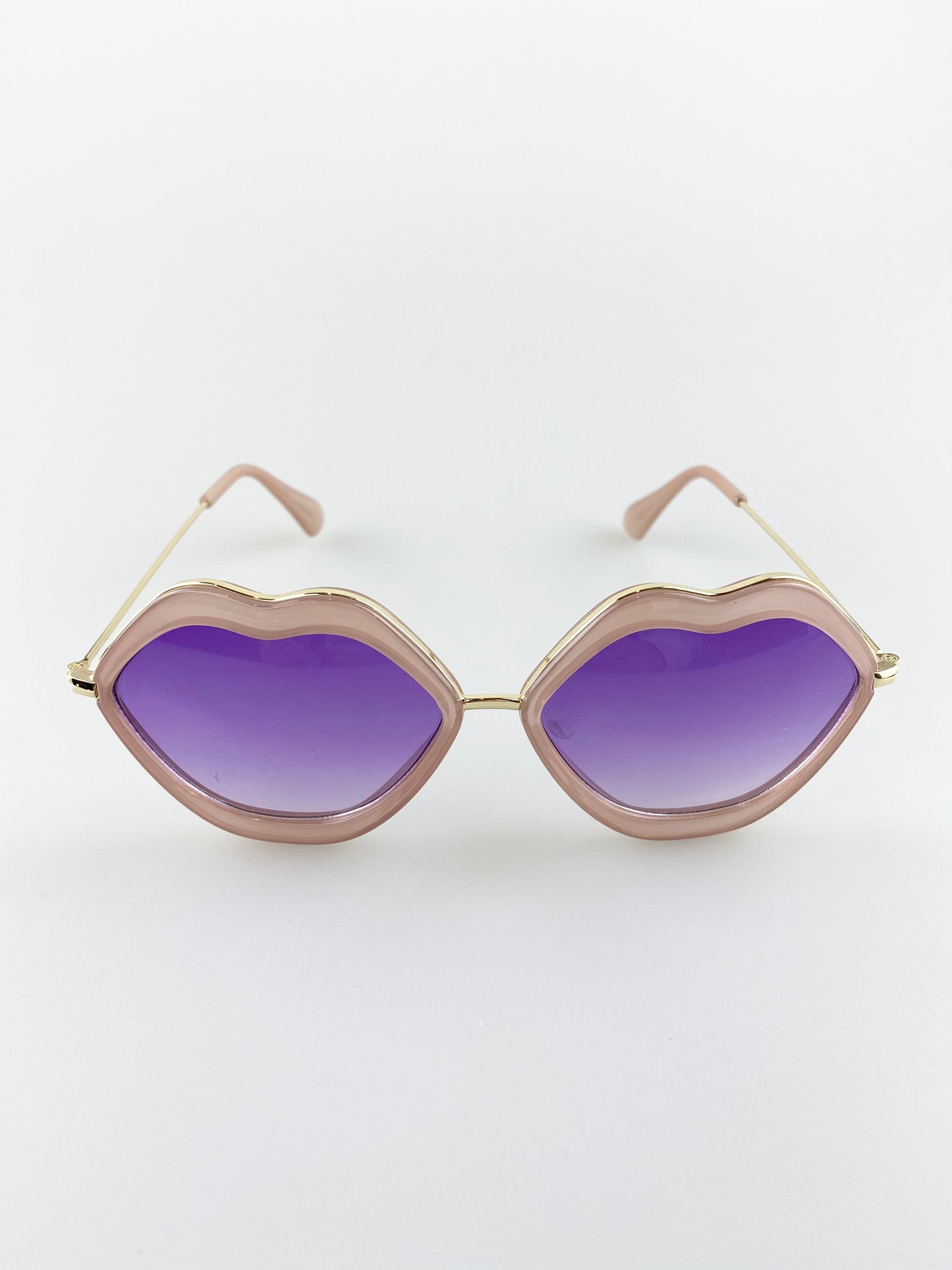 Purple Ombre Lense Lips Sunglasses