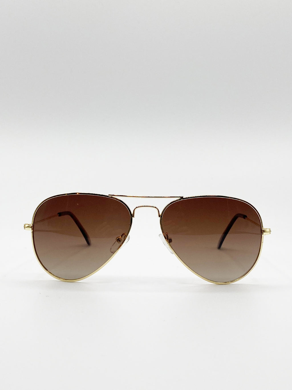 Classic Brown  Aviator Sunglasses Polarized