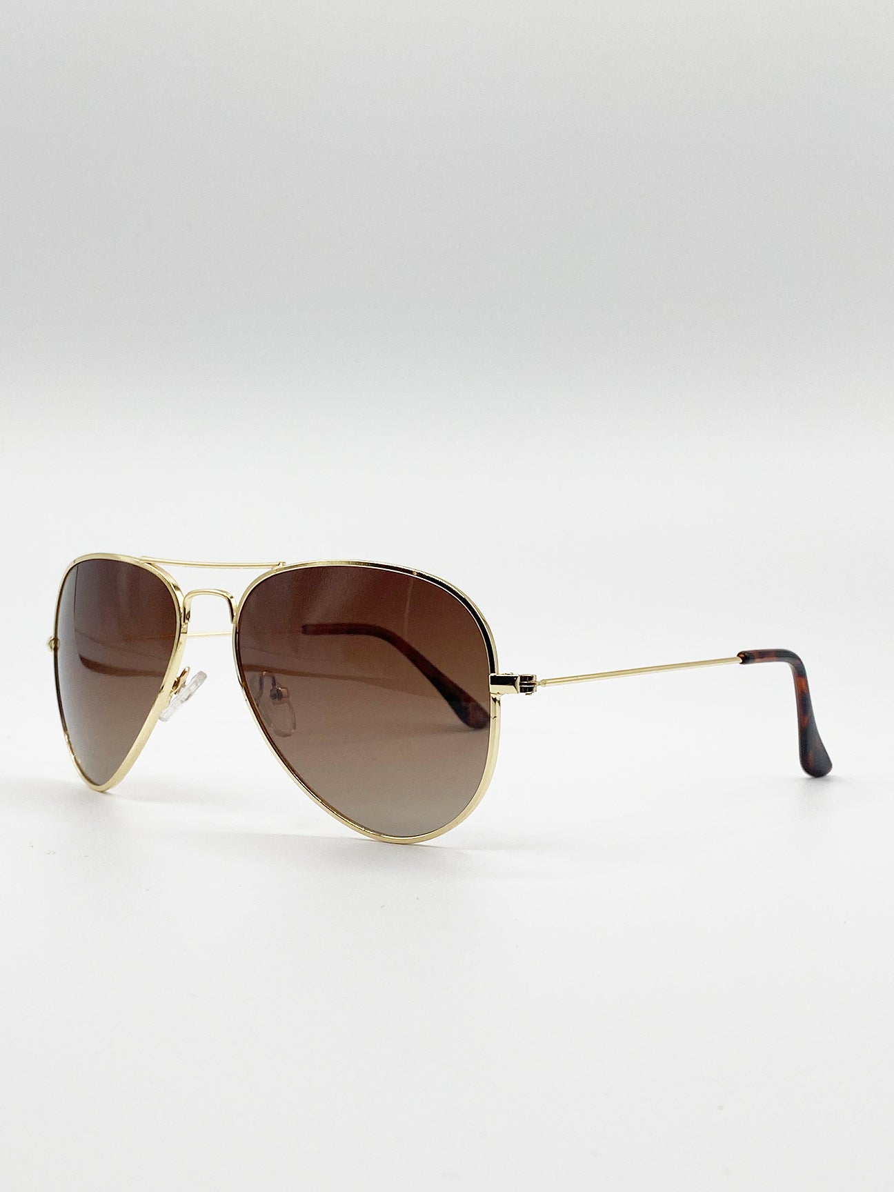 Classic Brown  Aviator Sunglasses Polarized
