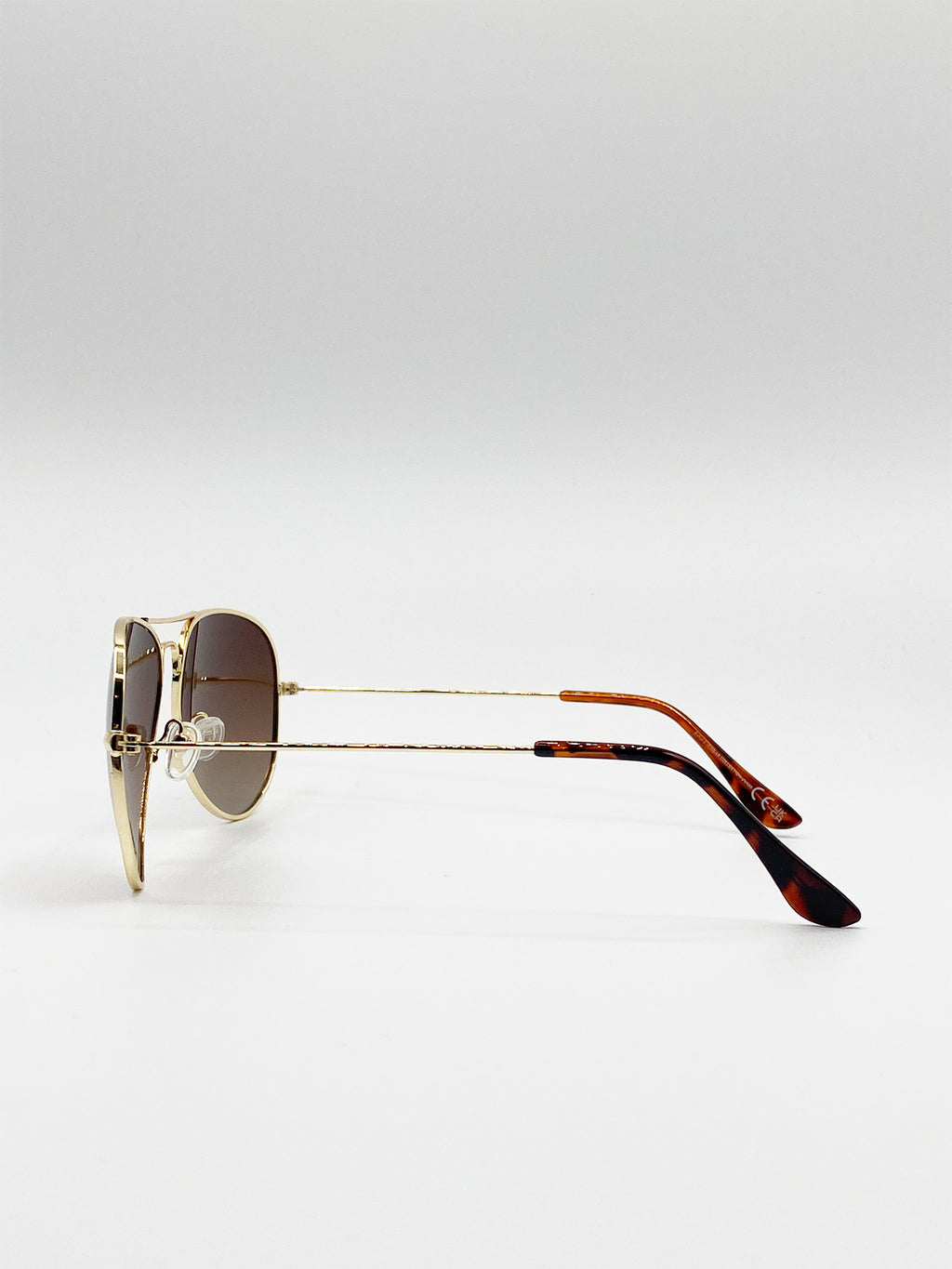Classic Brown  Aviator Sunglasses Polarized