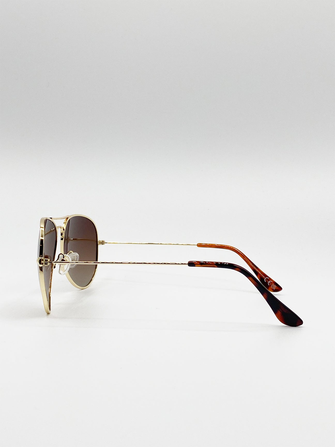 Classic Brown  Aviator Sunglasses Polarized