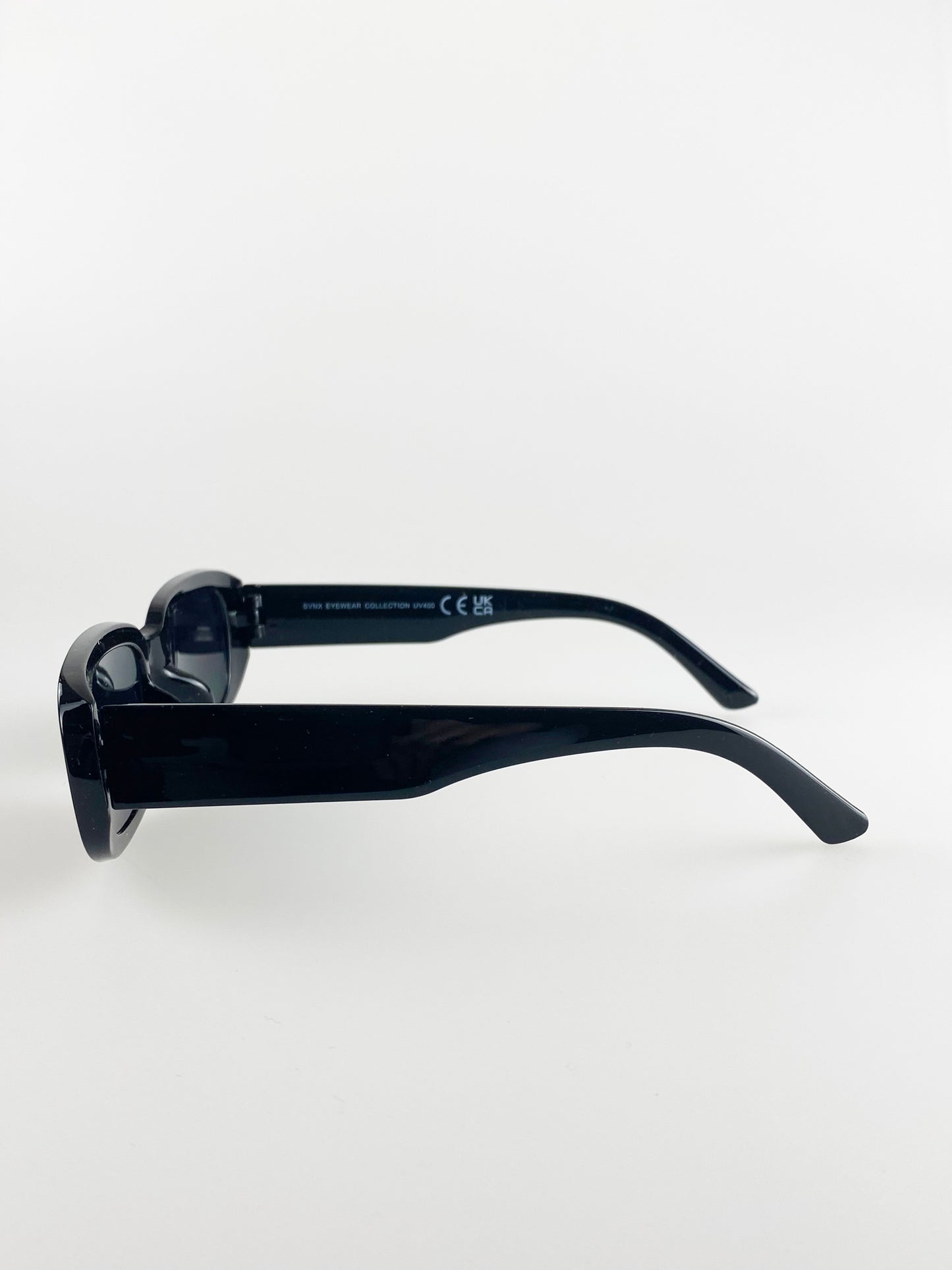 Retro Rectangle Sunglasses In Black