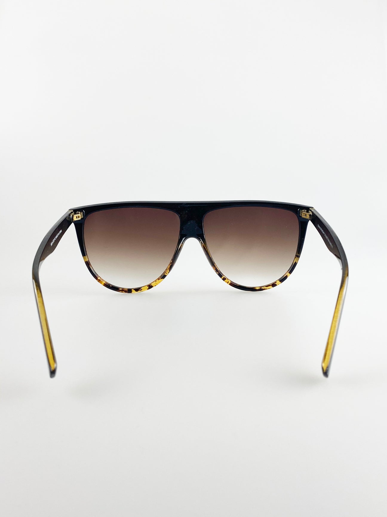 Ombre Lense Oversized Sunglasses In Tortoise Shell