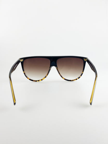 Ombre Lense Oversized Sunglasses In Tortoise Shell