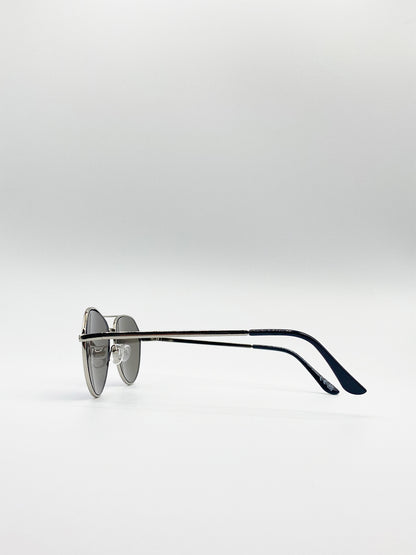 Aviator Sunglasses In Blue Revo