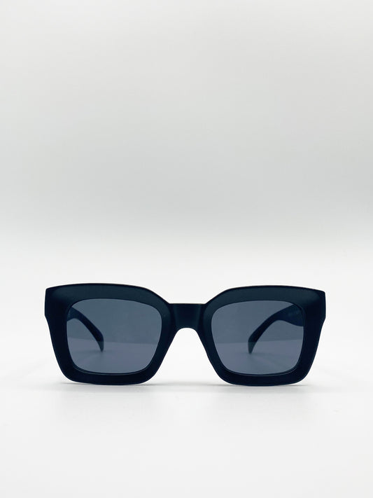 Oversized Sunglasses In Matte Black