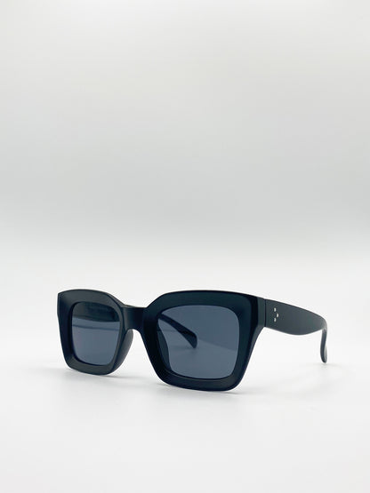 Oversized Sunglasses In Matte Black